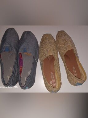 Two pairs of Tom’s shoes